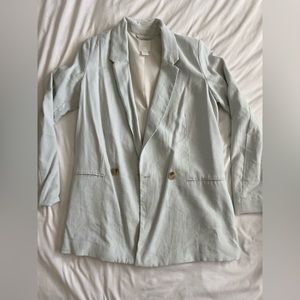 Mint green H&M blazer